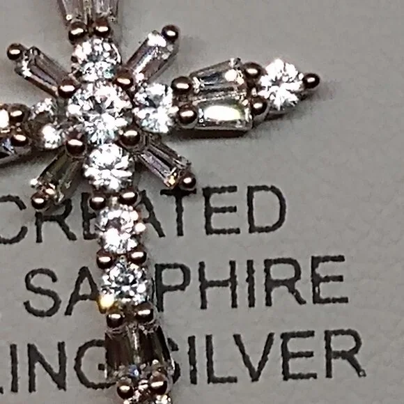 Nwt, White sapphire necklace - Picture 3 of 11